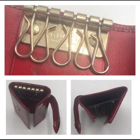 Authentic GUCCI Shima GG Logo Patent 6 Key Case - Picture 12 of 15